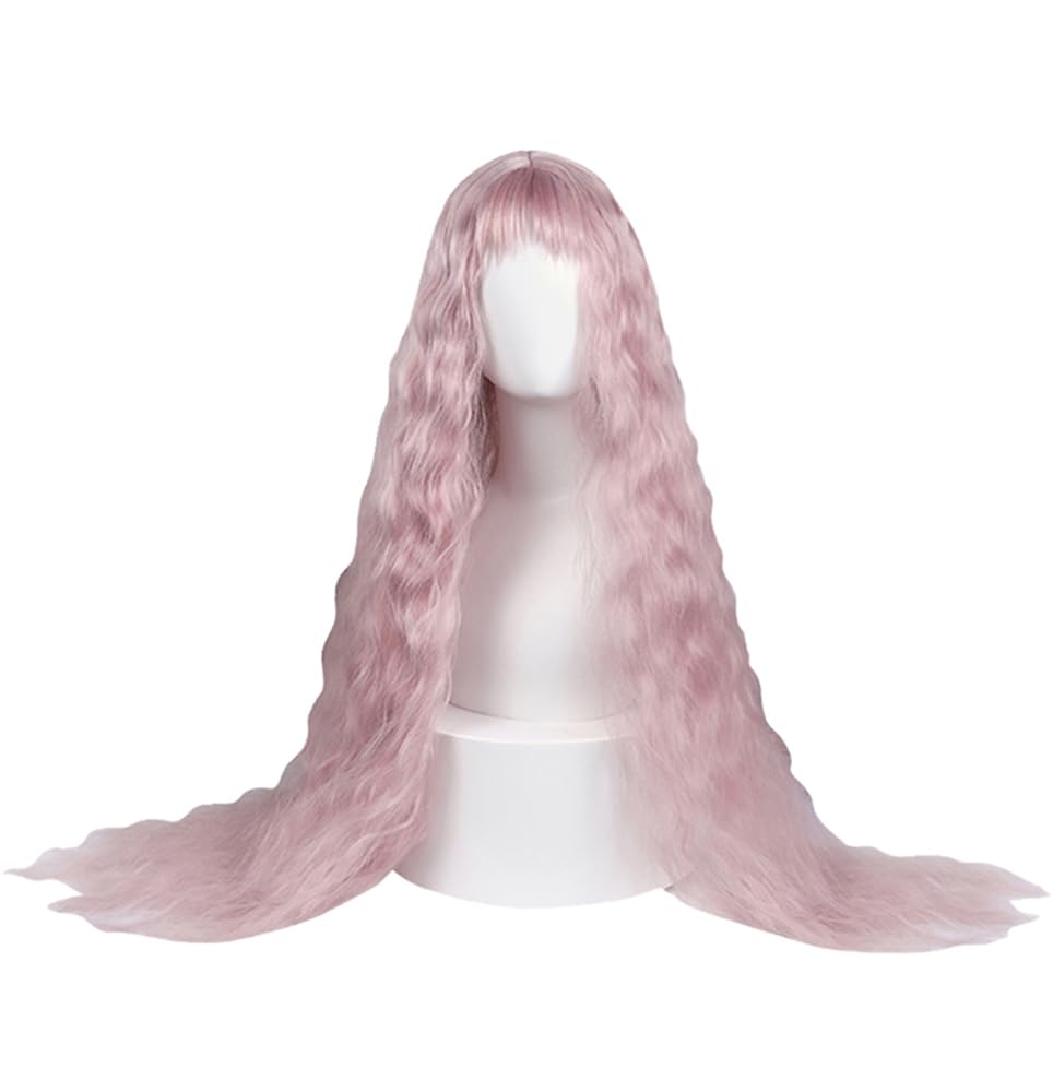 Amazon.co.jp: 芹沢レイラ ウェービーヘアー 長巻き髪 ピンク コミケ